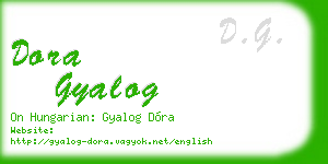 dora gyalog business card